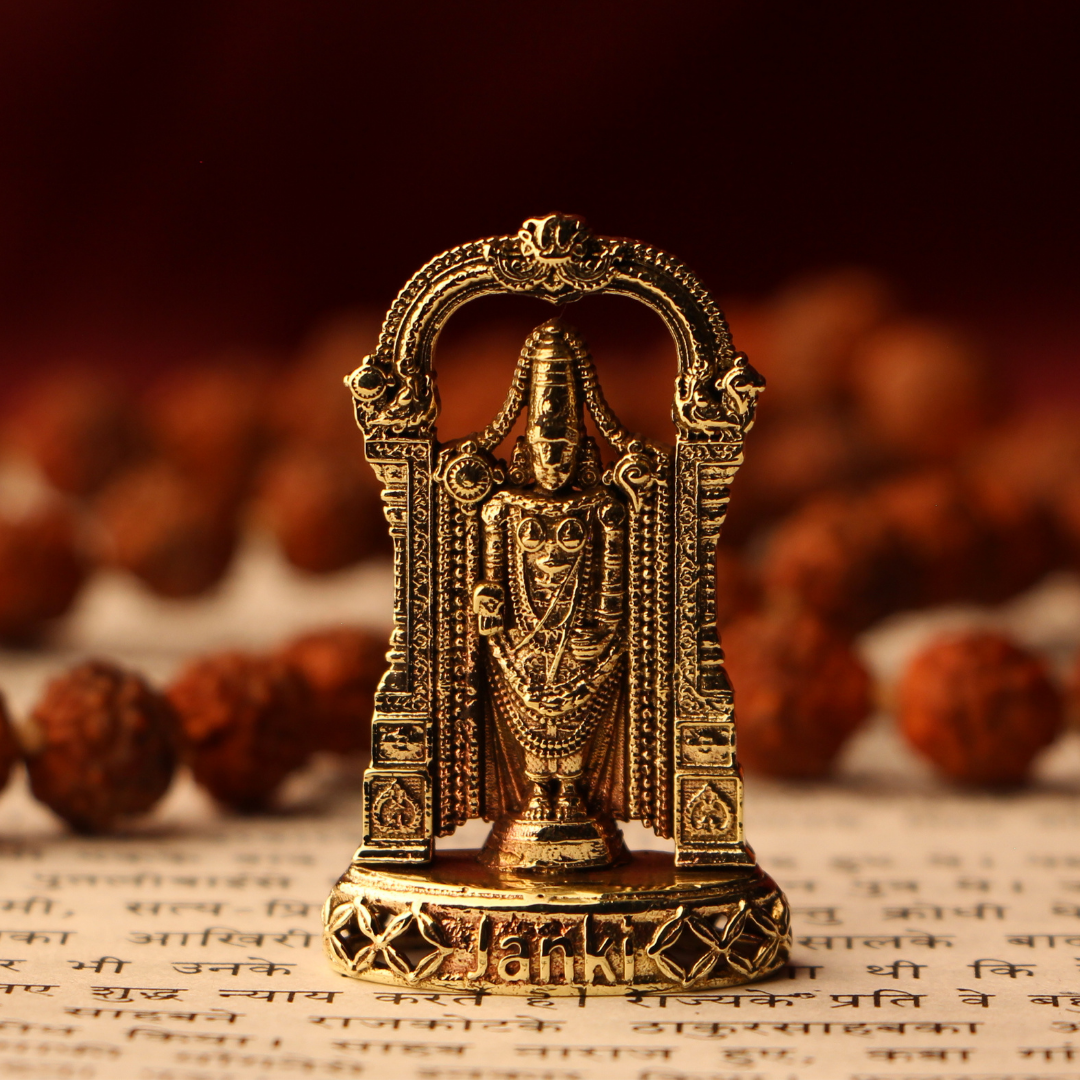 Shri Venkateshwara Idol/Murti in Pure Brass
