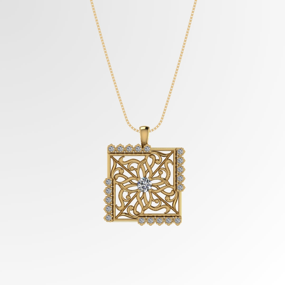 Jharokha Necklace with Chain