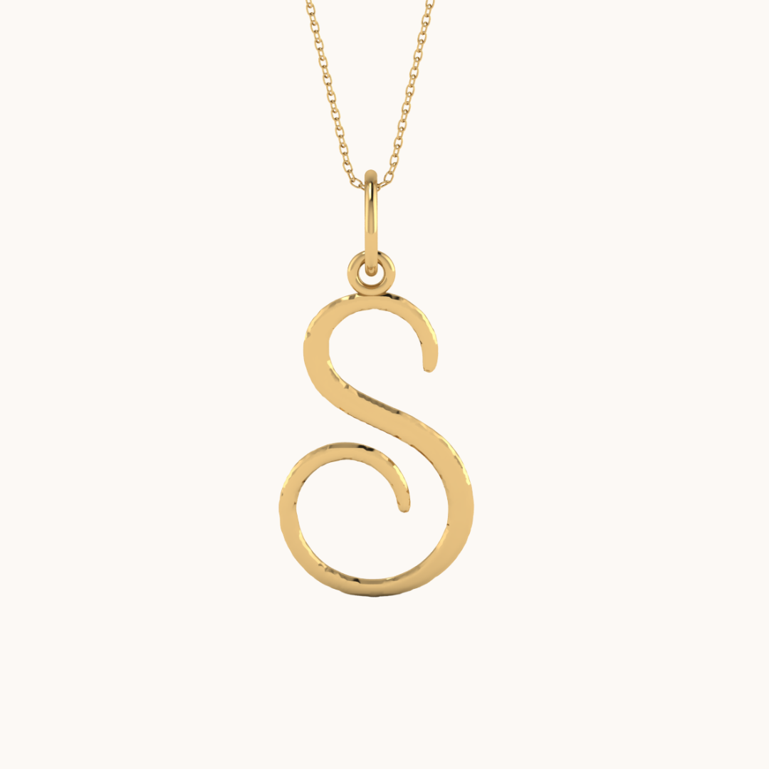 Rare Initial Necklace with chain ( A to Z Available)