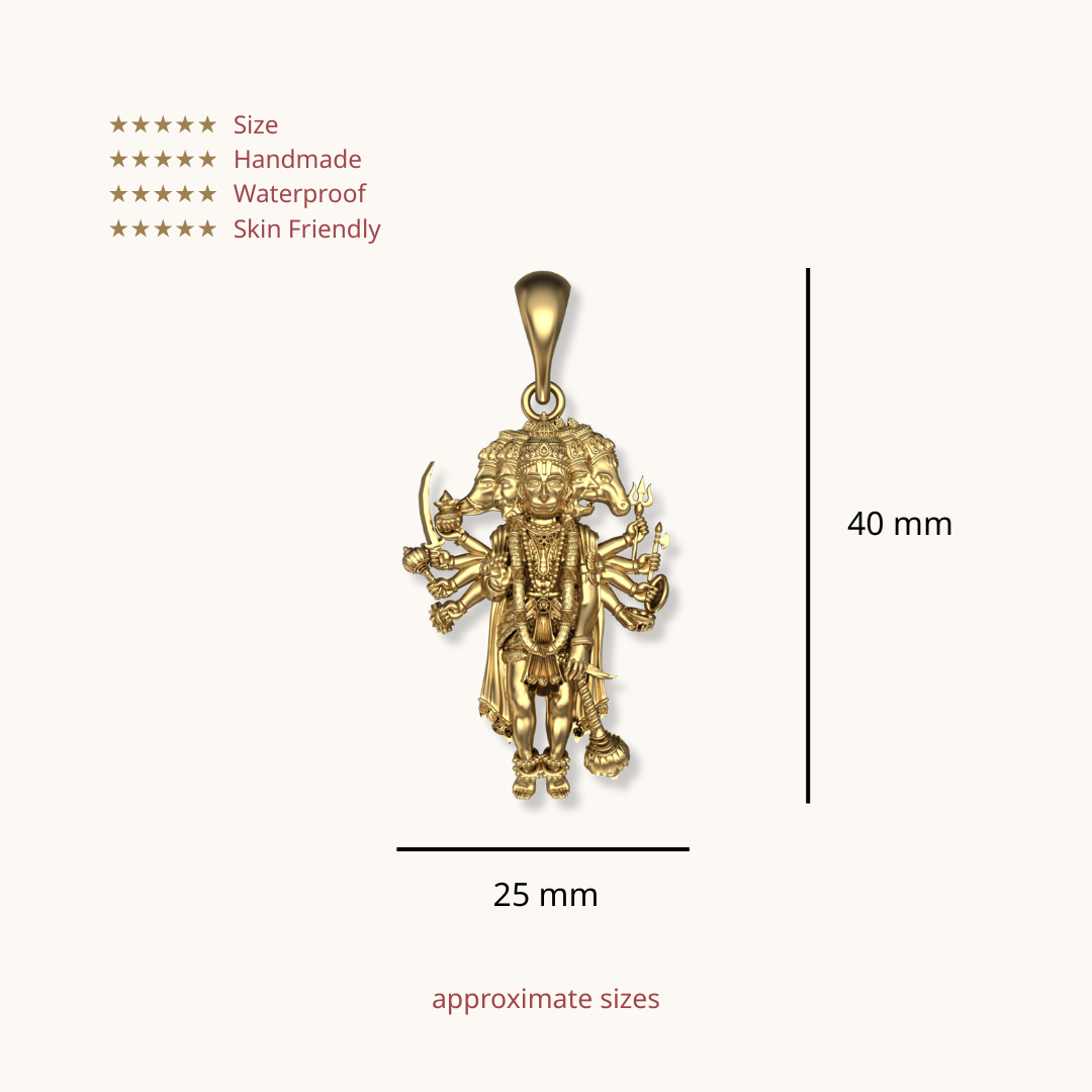 Shri Panchmukhi Hanuman Pendant