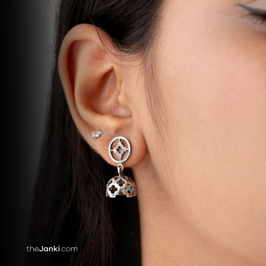 Janki Sanganer Jhumki Earrings