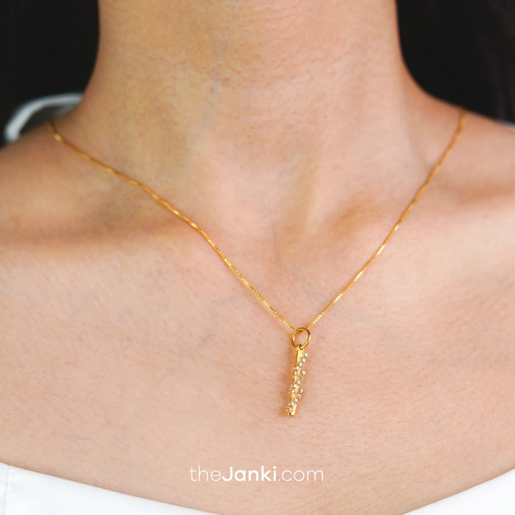 Silver Stick Necklace