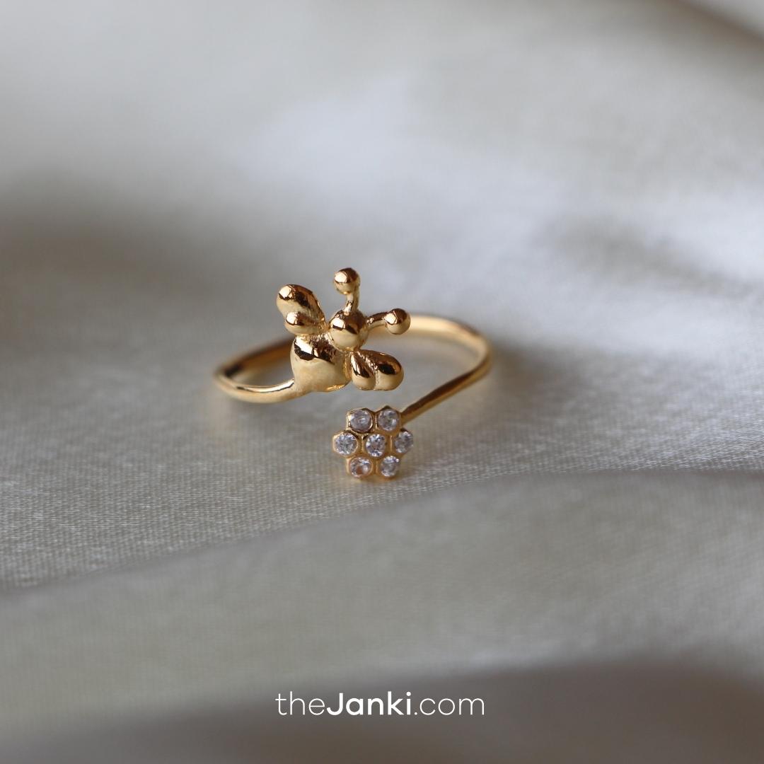 Janki Honey Bee Ring (Adjustable Size)