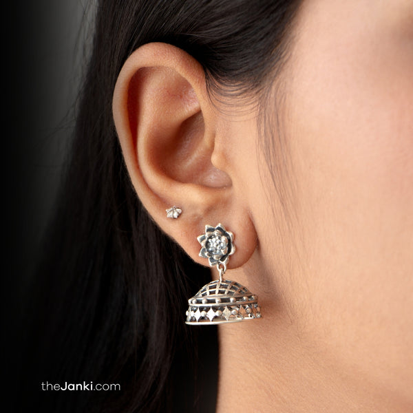 Janki Rangoli Jhumki Earrings