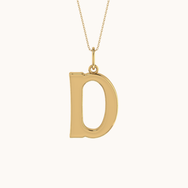 Aurora Initial Necklace with chain ( A to Z Available)