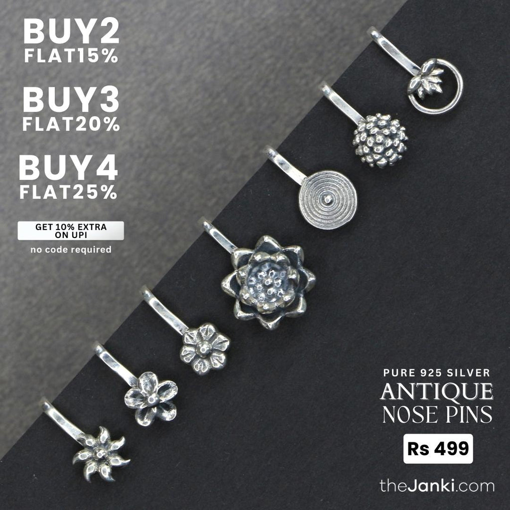 Janki Antique Sunflower Nosepin