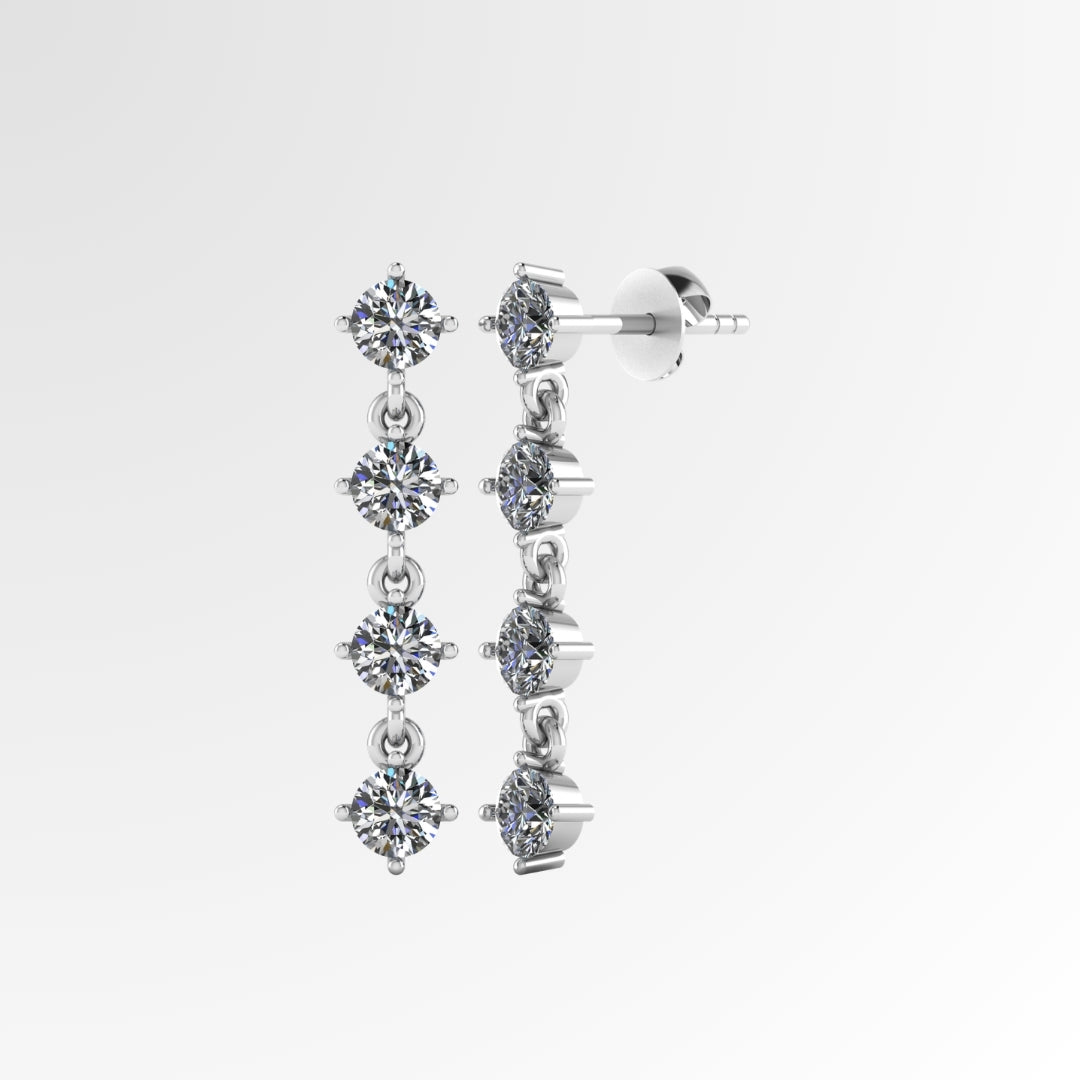 Forth Star Drop Earrings