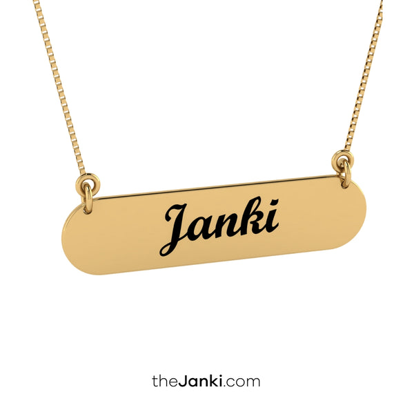 Peronalised Engraved Name Necklace