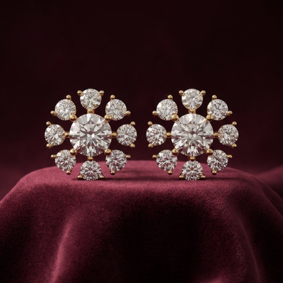 Lucky Solitaire Earrings