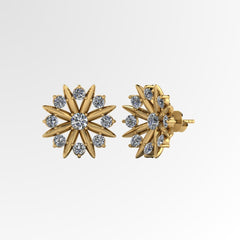 Grand Sunflower Earrings