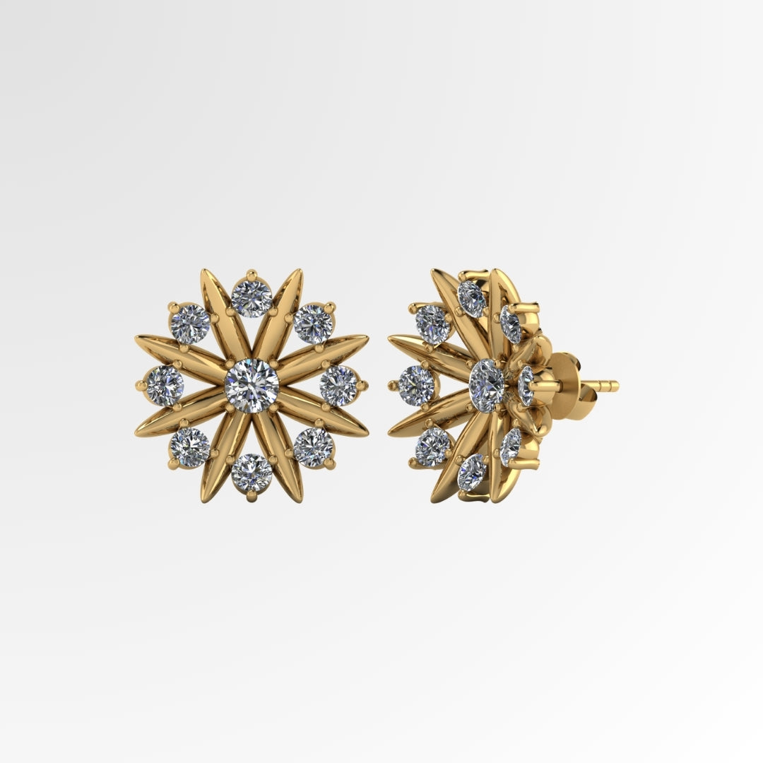 Grand Sunflower Earrings
