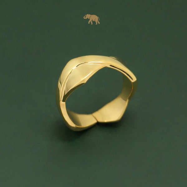 Cross Label Ring