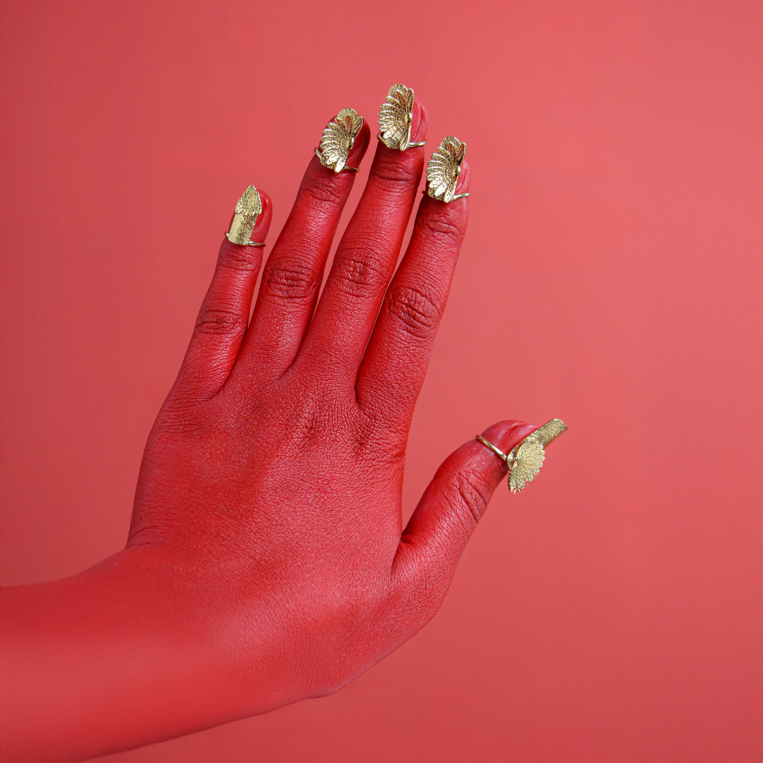 "PhoolAura" Nail Ring Set of 5