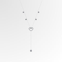 Heart Line Y Necklace