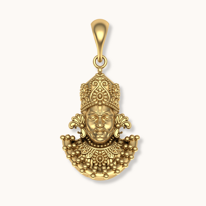 khatu shaym baba powerfull pendent with chain 