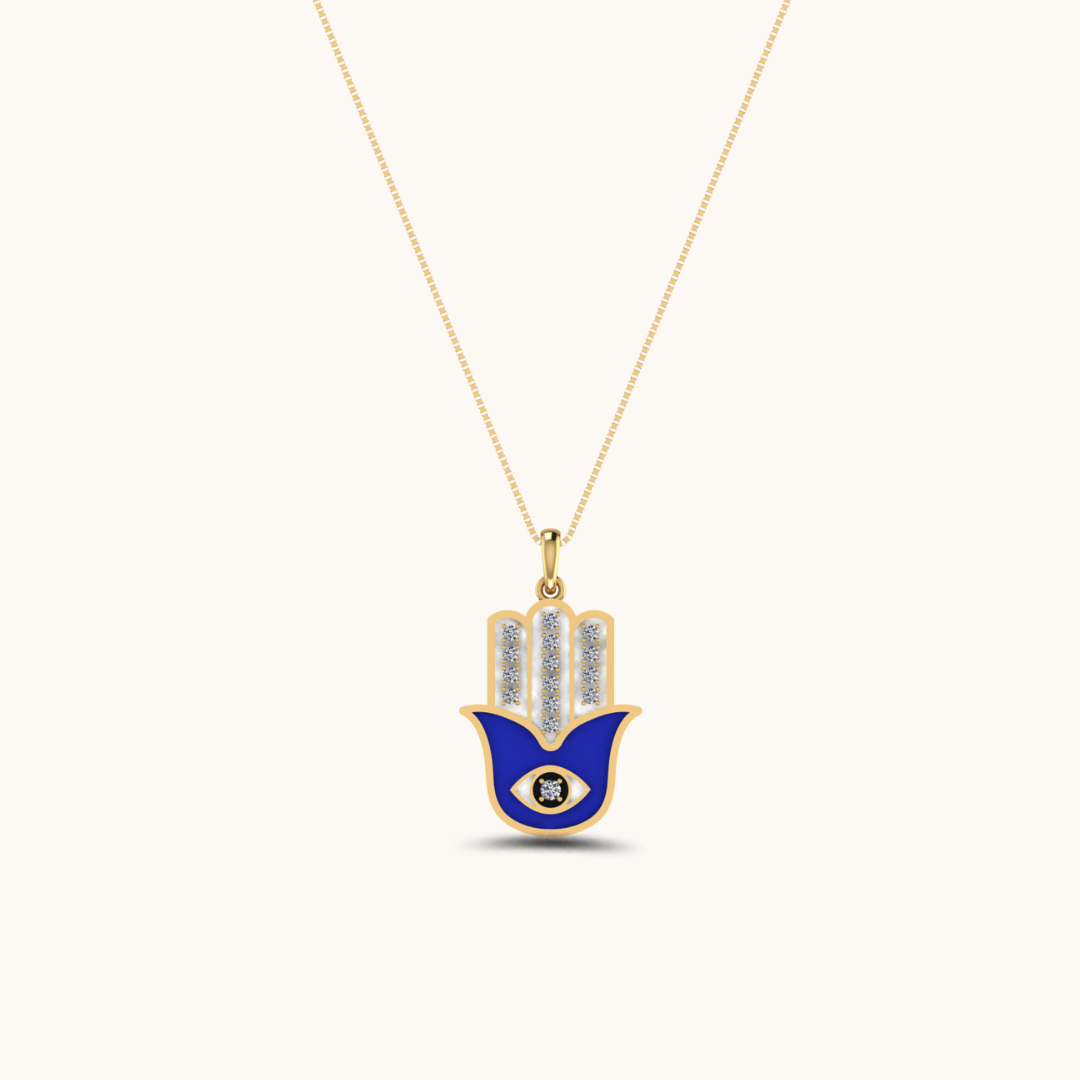 The Watcher Evil Eye Necklace with chain