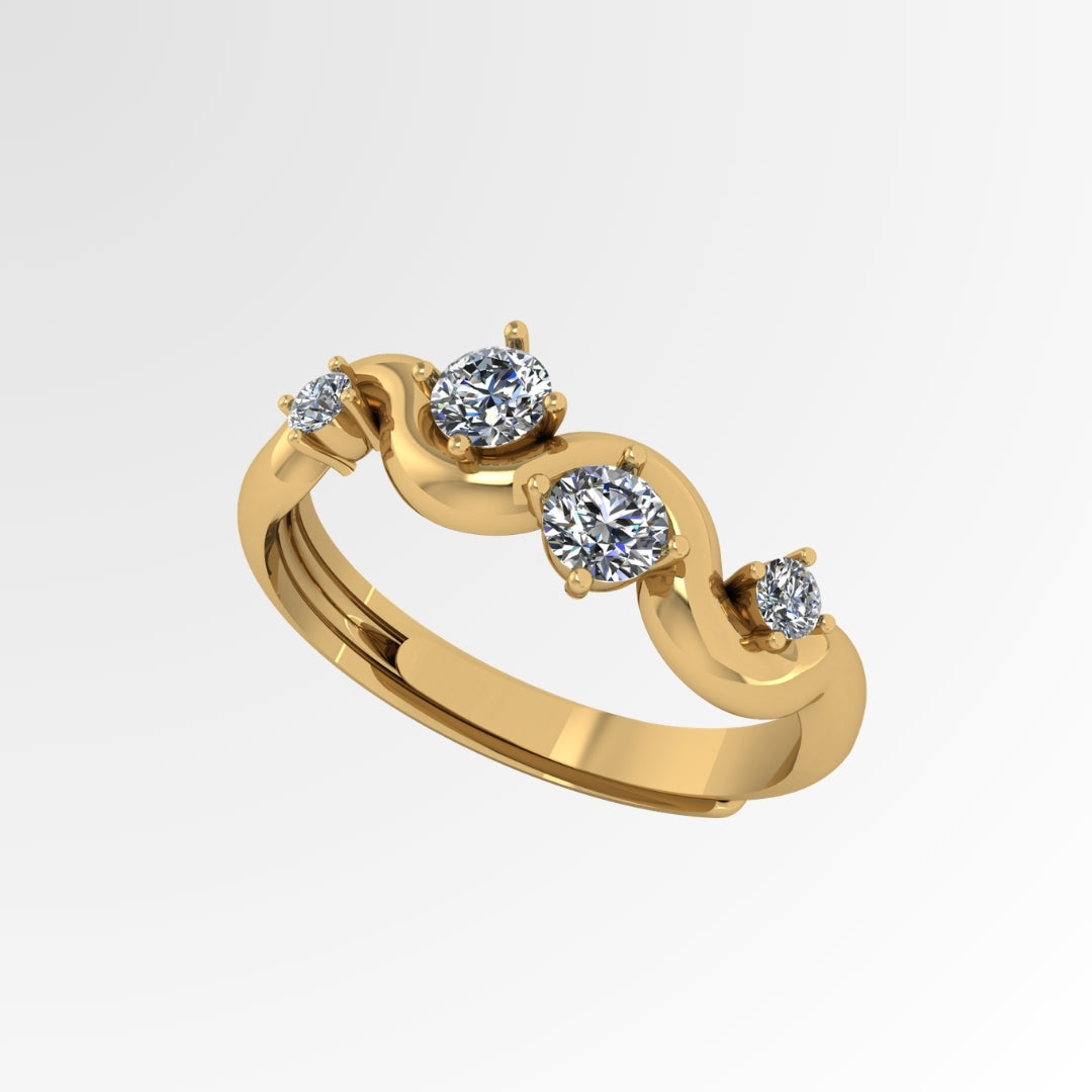 Seraphina Wave Ring