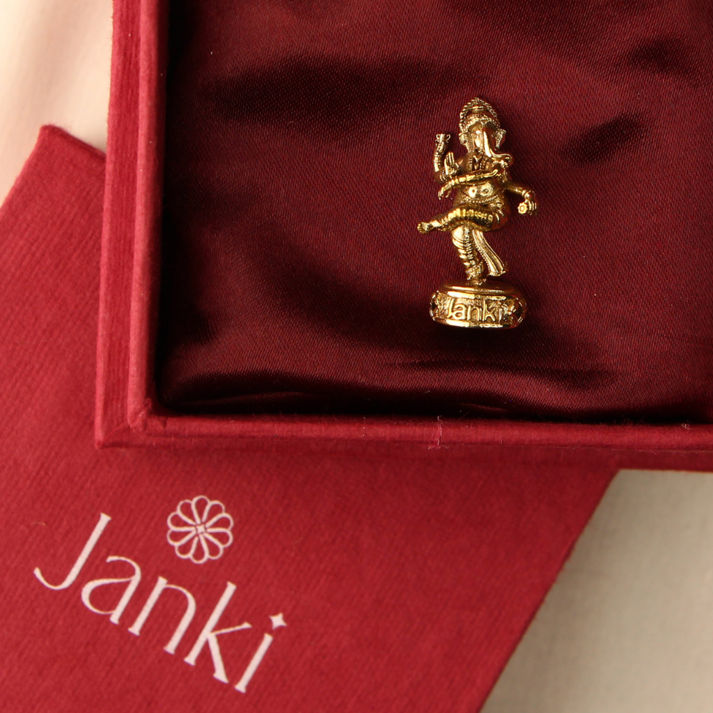 Shri Nrtya Ganeshji Idol/Murti in Pure Brass