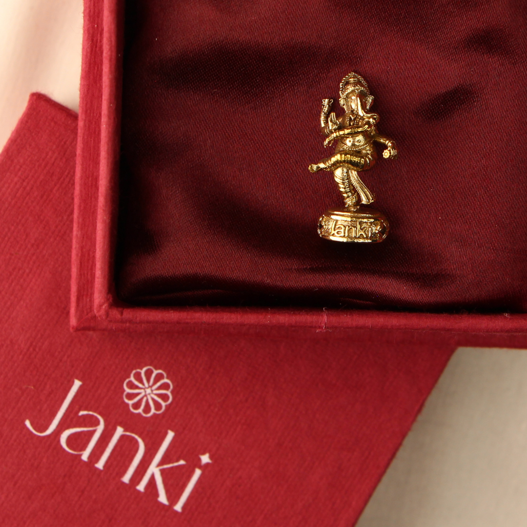 Shri Nrtya Ganeshji Idol/Murti in Pure Brass
