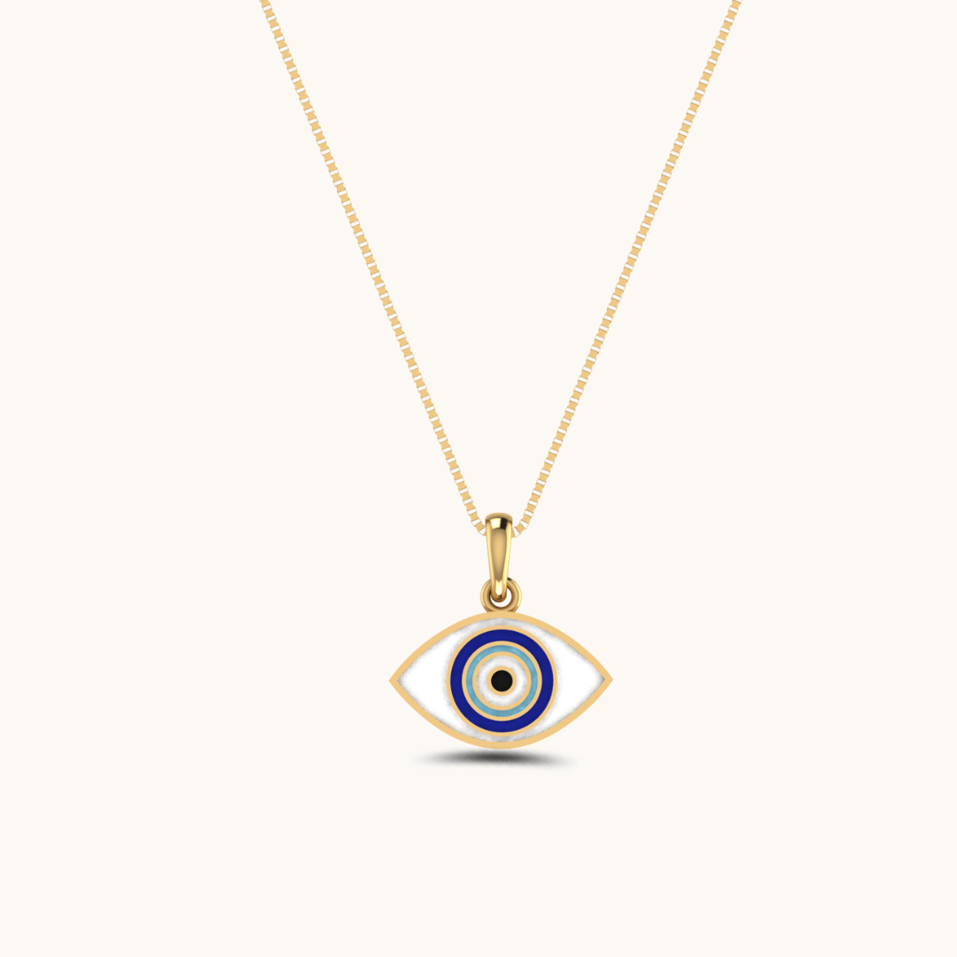 Stellar Evil Eye Necklace with chain