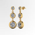 Three Circles of Life Drop Earrings