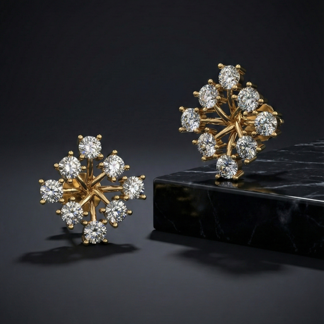 Ivory Glint Earrings