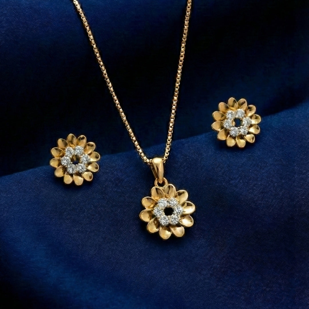 Marigold Earrings & Necklace Set