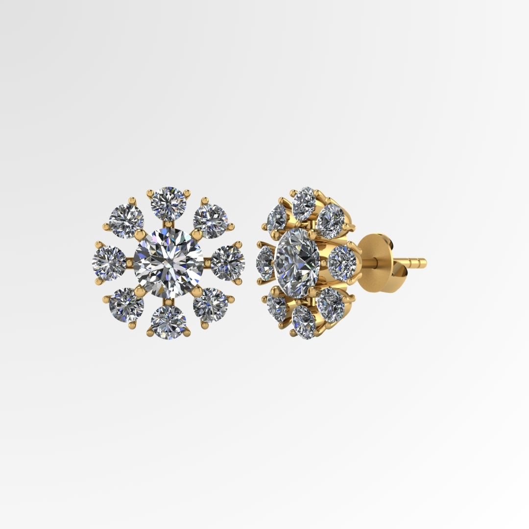 Lucky Solitaire Earrings