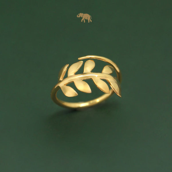 Gulmohar Leaf Ring