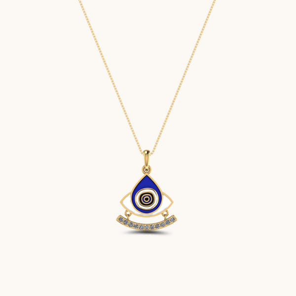 Aura Armor Evil Eye Necklace with chain