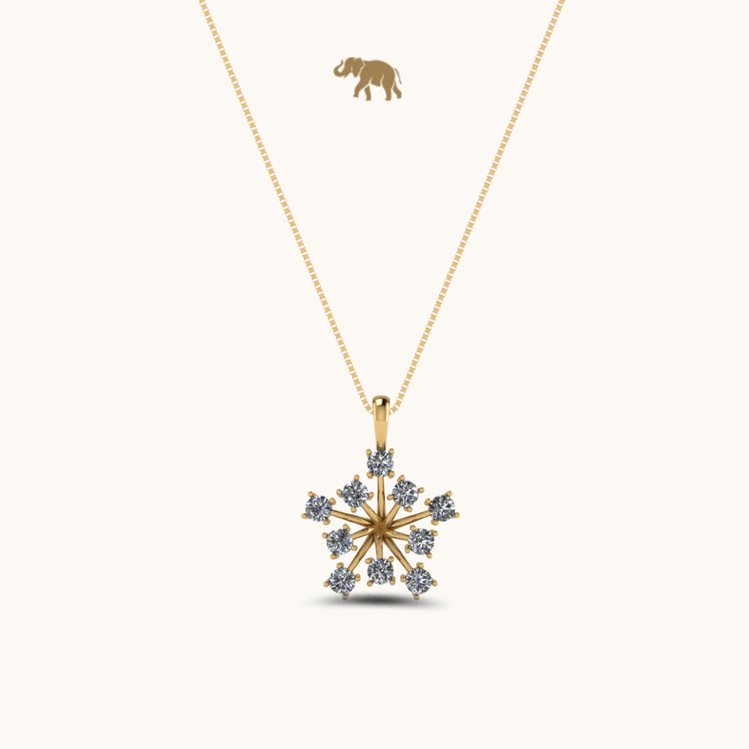 Ivory Glint Necklace with chain