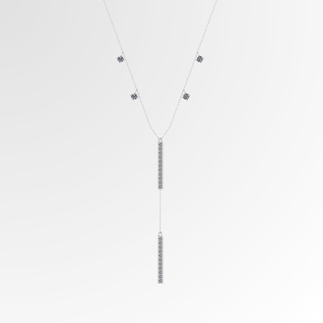 Dazzling Tubes Y Necklace