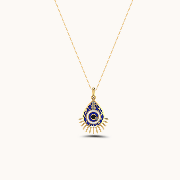 Stay Seen Evil Eye Necklace with chain