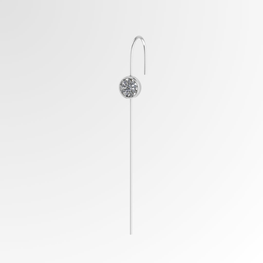 Diamond Cluster Earcuff