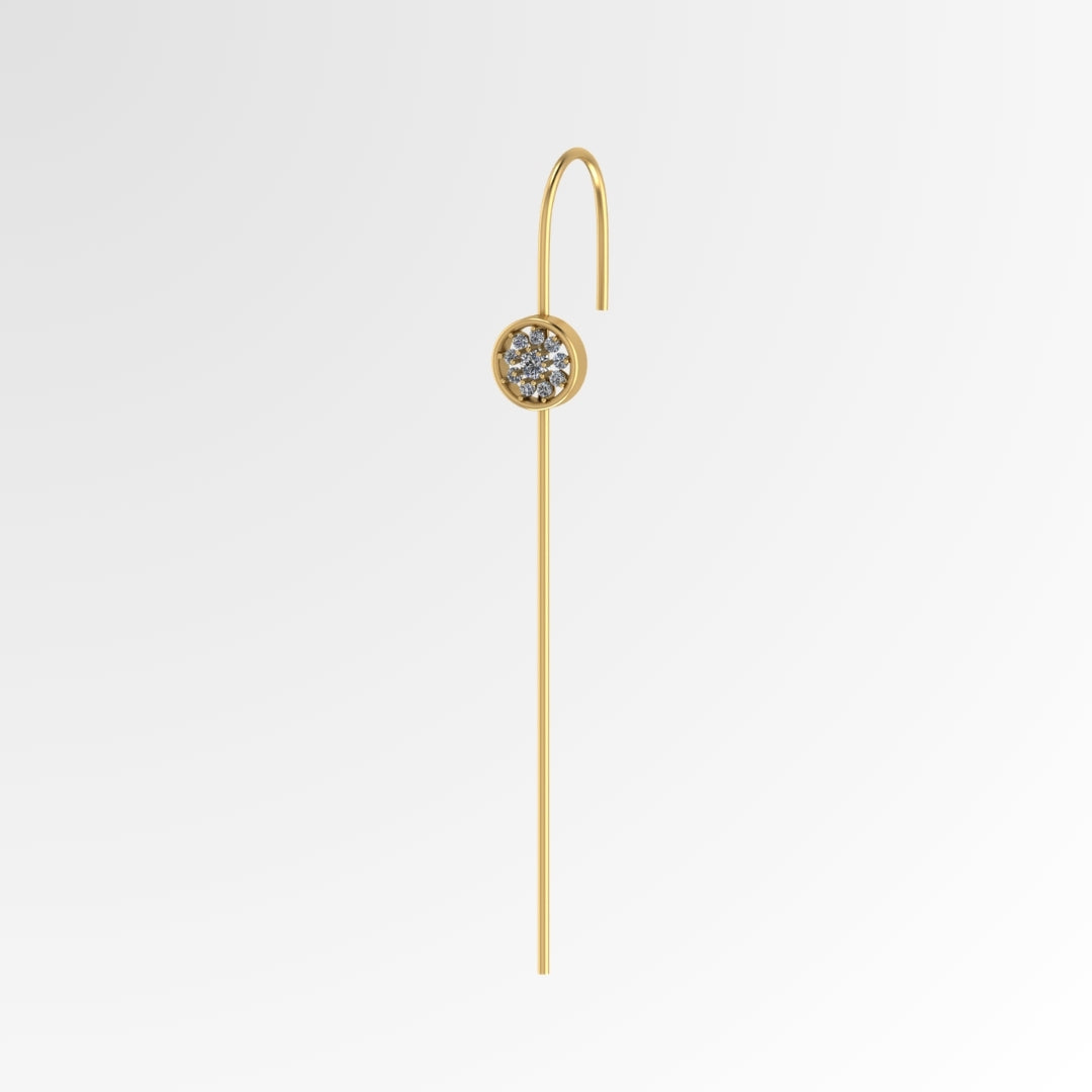 Diamond Cluster Earcuff