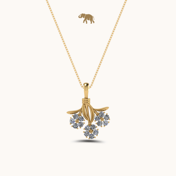 Leaflet Necklace with chain