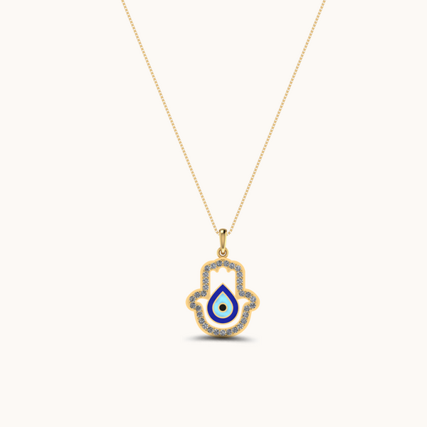 Look Twice Evil Eye Necklace with chain