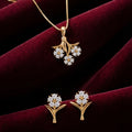 Leaflet Earrings & Necklace Set