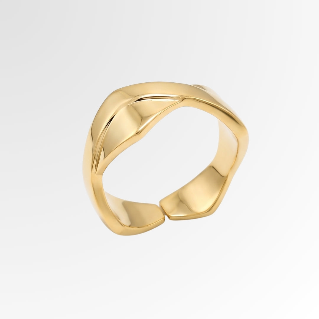 Cross Label Ring