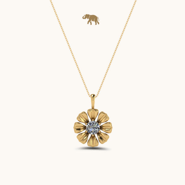 Royal Bloom Necklace with chain
