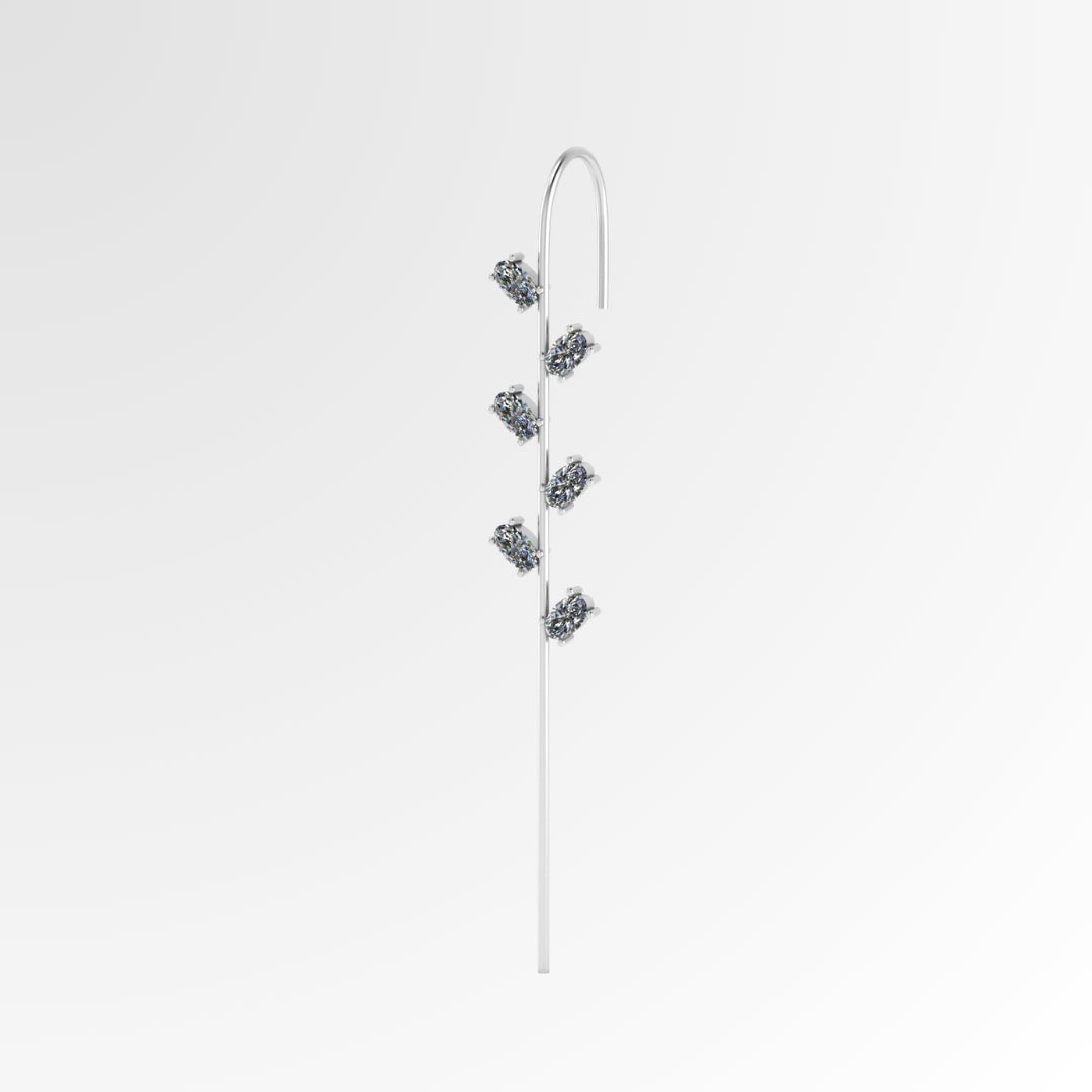 Sparkling Diamond Earcuff