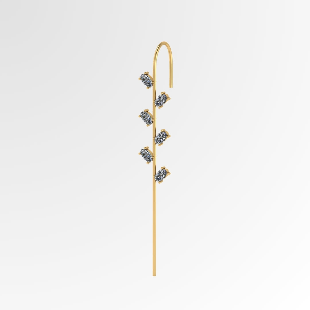 Sparkling Diamond Earcuff