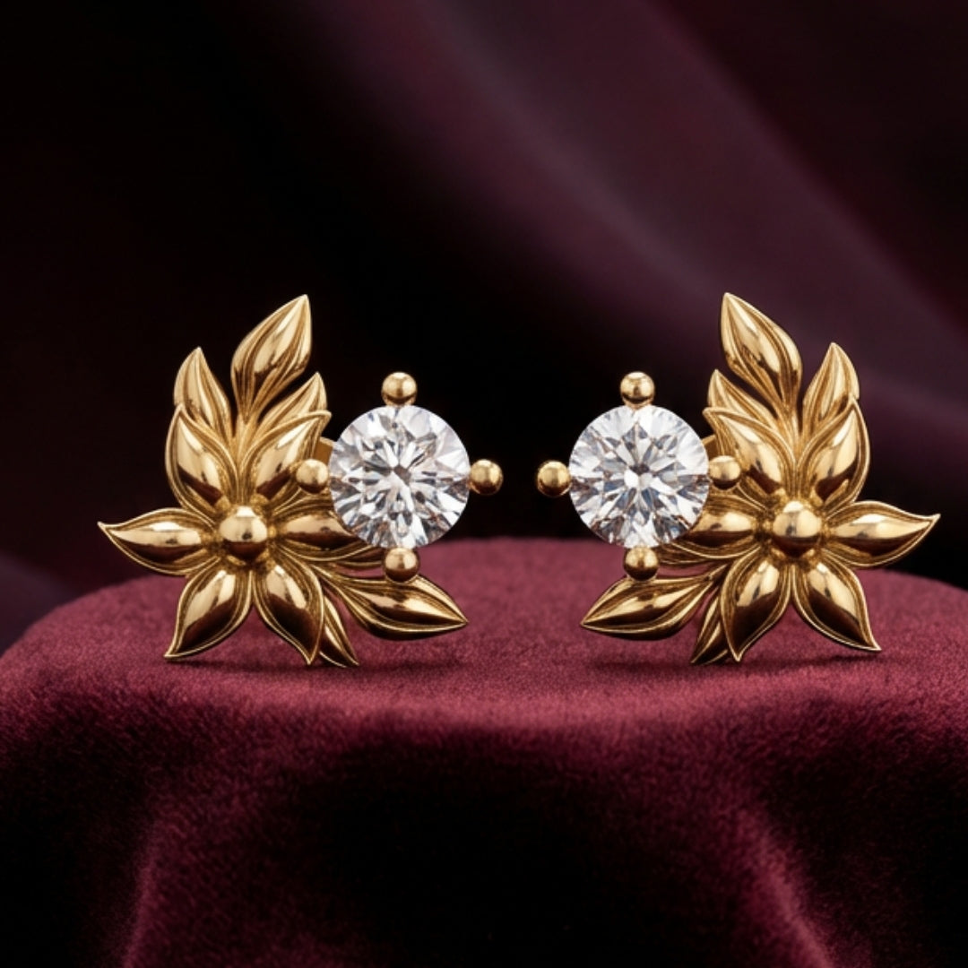 Rosé Halo Earrings