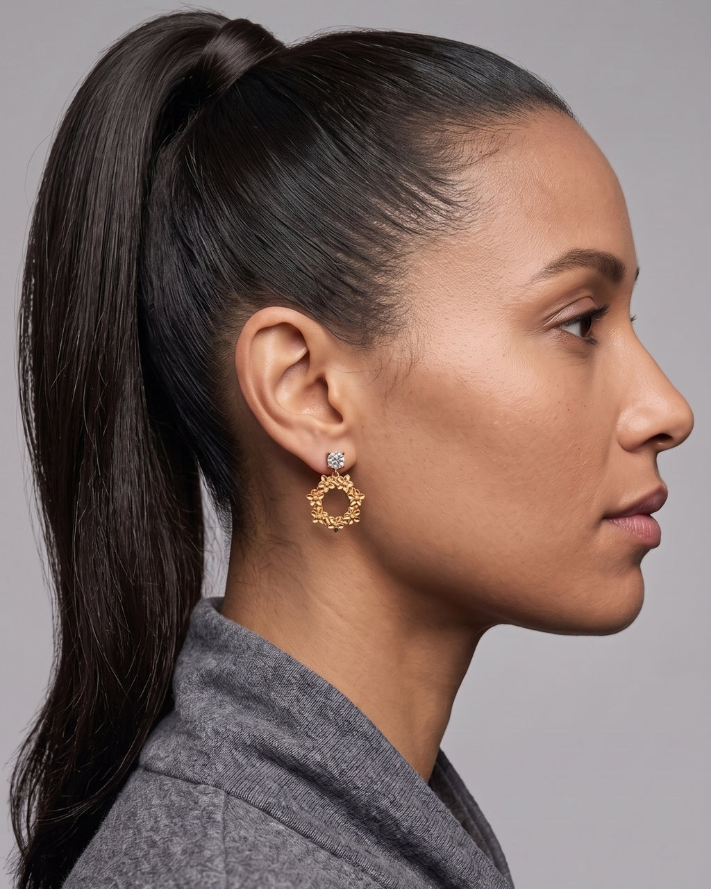 Floral Bouquet Drop Earrings