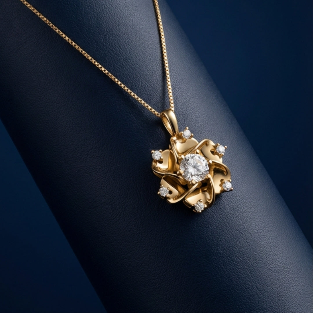 Amara Drop Necklace with chain