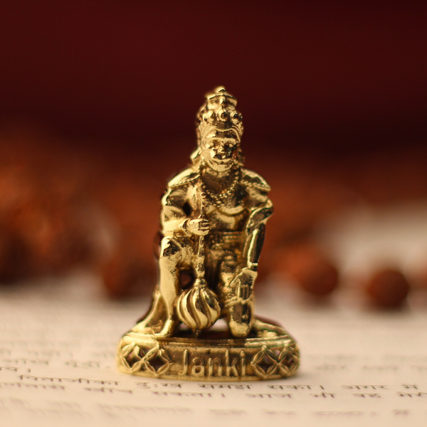 Shri Sankatmochan Hanumanji Idol/Murti in Pure Brass
