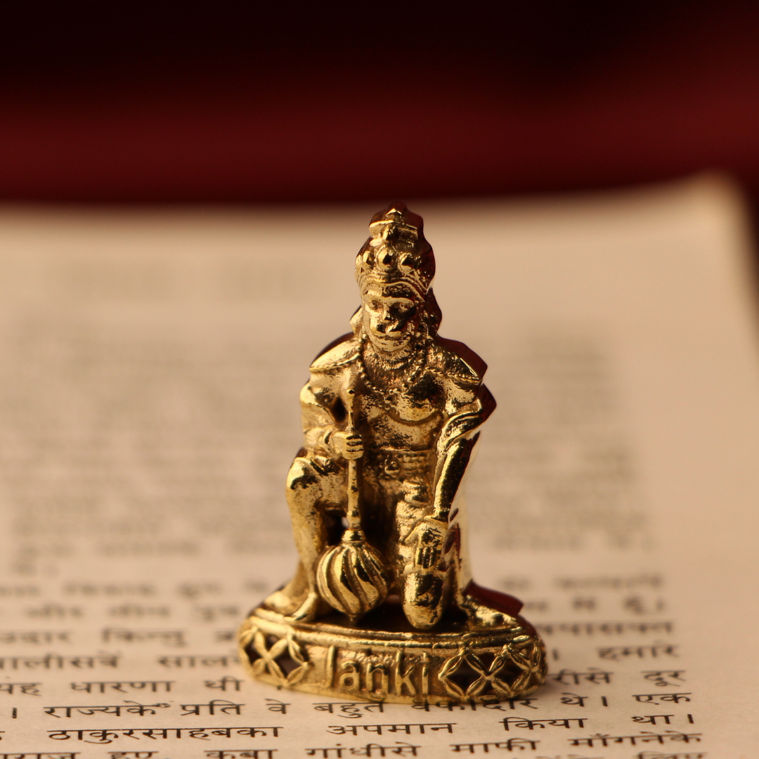 Shri Sankatmochan Hanumanji Idol/Murti in Pure Brass