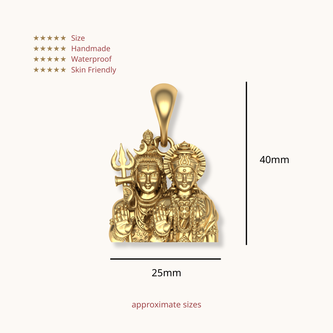 Shri Shiv Parvati Pendant
