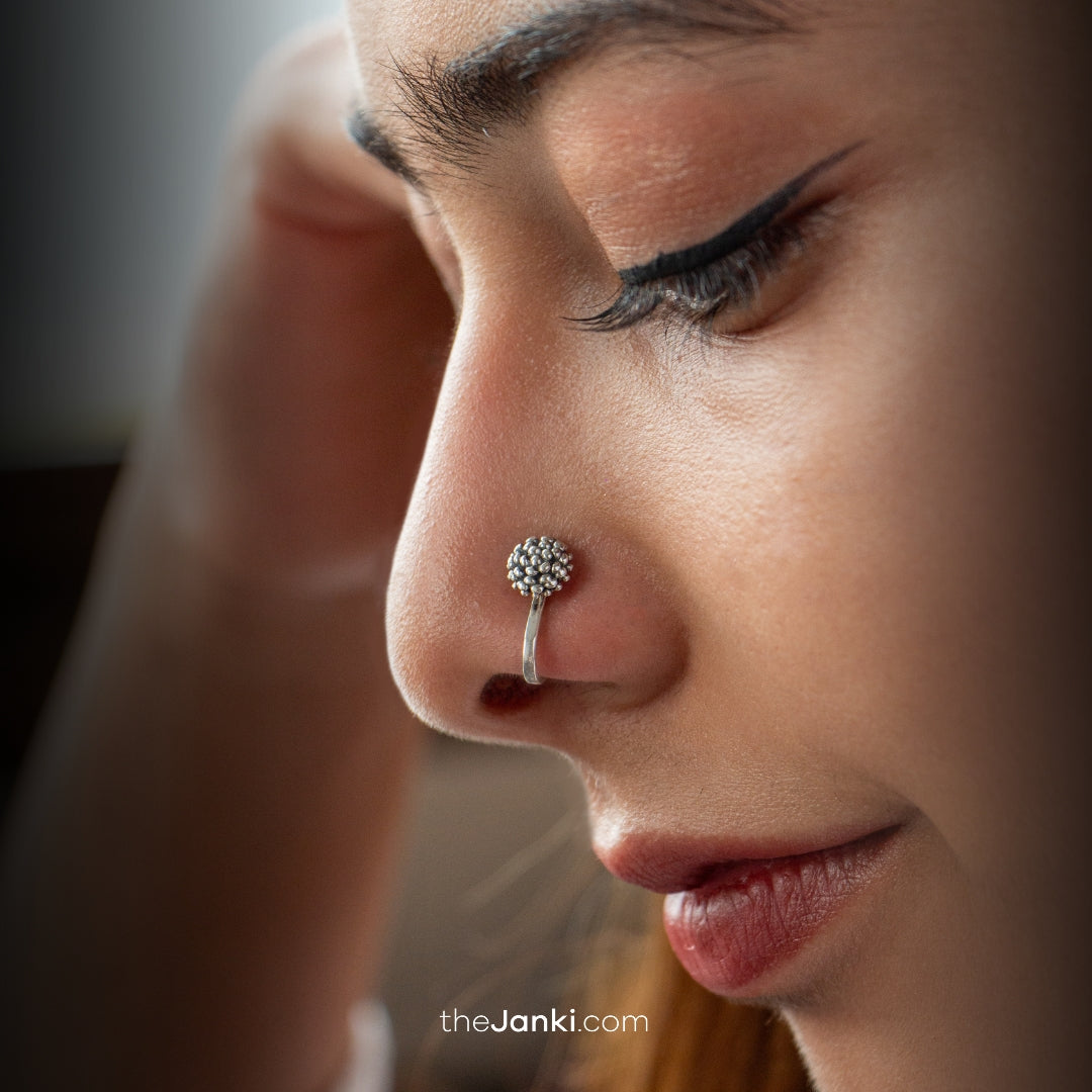 Janki Antique Marigold Nosepin