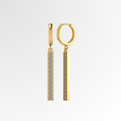 Minimal Line Dangling Earrings